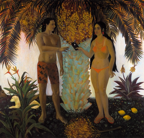 Исяк Валерия. «Адам и Ева». 2019. Холст, масло. 120x145.