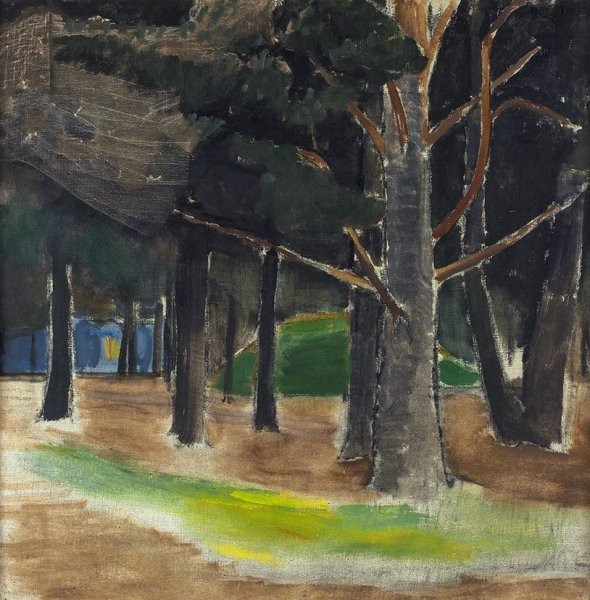 Карев Алексей Еремеевич (1879–1942) «Деревья». 1924. Холст, масло, 54x52 см (в свету).