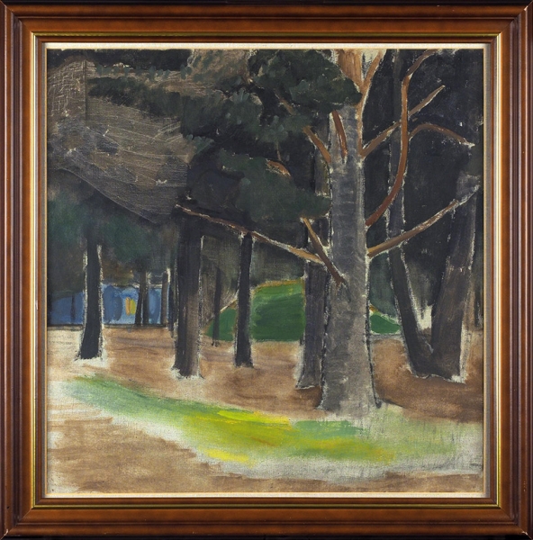 Карев Алексей Еремеевич (1879–1942) «Деревья». 1924. Холст, масло, 54x52 см (в свету).