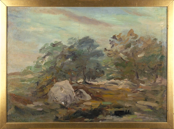 Платов Федор Федорович (1895–1967) «Пейзаж». 1935. Холст, масло,55x75 см.