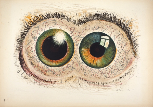 Витинг Николай Иосифович (1910–1991) «Взгляд художника». 1971. Бумага, цветная автолитография, 43x61,5 см.