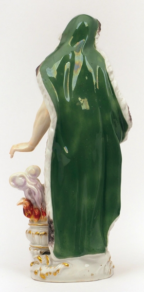 Скульптура «Гефест». Германия, Мейсенская фарфоровая мануфактура. Первая половина ХХ века. Фарфор, надглазурная полихромная роспись. Высота 21 см.