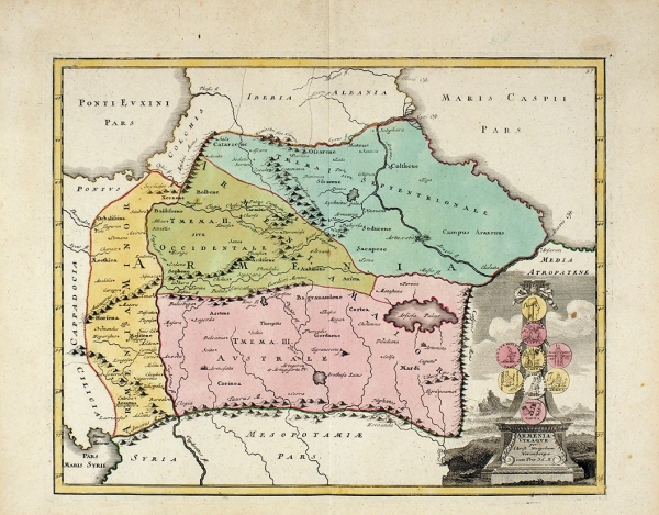 Карта Армении / карт. К. Вайгель. [Armenia Utraque]. Нюрнберг, 1720.