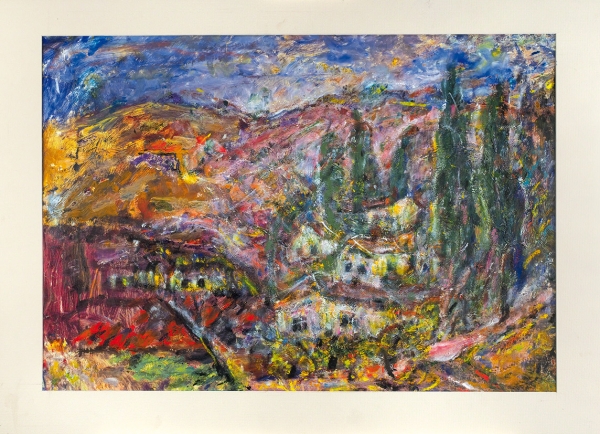 Зейтман Исай Михайлович (1899–1996) «На карантине». 1964. Клеенка, масло, 50x70 см.