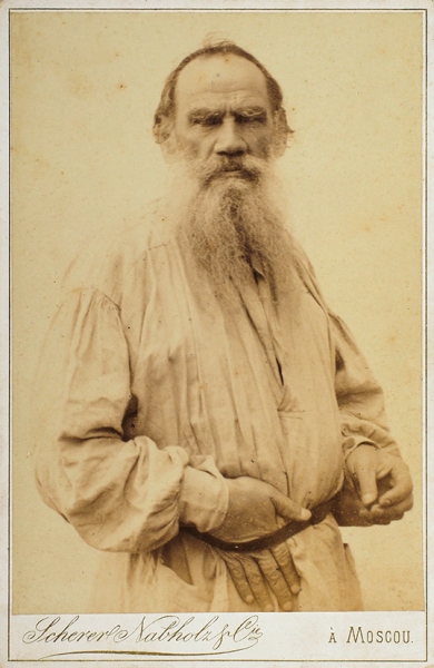 Фотопортрет Льва Толстого. М.: Шерер, Набгольц и К°, 1894.