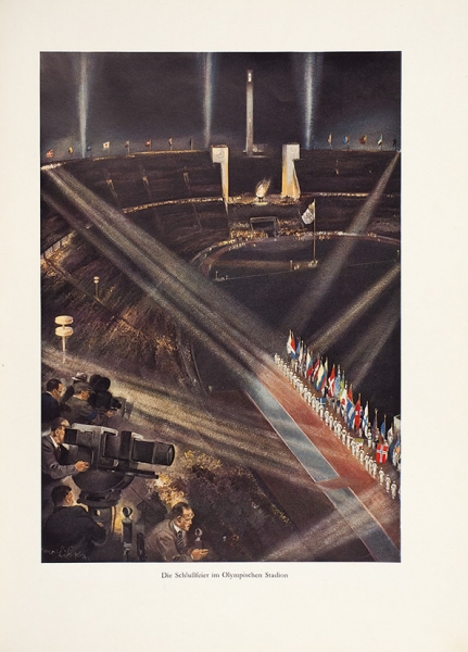 Олимпийские игры 1936 в Берлине и Гармиш-Партенкирхен. [Die Olympischen Spiele 1936 in Berlin und Garmisch-Partenkirchen. На нем. яз.]. В 2 т. Т. 1-2. Altona-Bahrenfeld (Hamburg): Cigaretten-Bilderdienst, [1936].