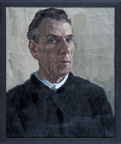 Шестопалов Дмитрий Тимофеевич ( 1911–1977). «Автопортрет». 1970-е. Холст, масло. 63x53,5 см.