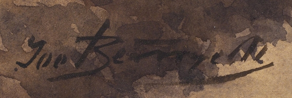 Ветцель Иосиф Федорович (? — до 1940) «Весна». Первая четверть ХХ века. Картон, акварель, 51x69 см.