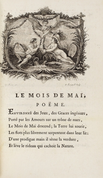 [Библиофильские «Поцелуи», о которых прежде можно было только мечтать...] Дора, К-Ж. Поцелуи, предшествующие майскому месяцу. [Dorat, C-J. Les Baisers, précédés du Mois de Mai.]. Гаага: Delalain, 1770.