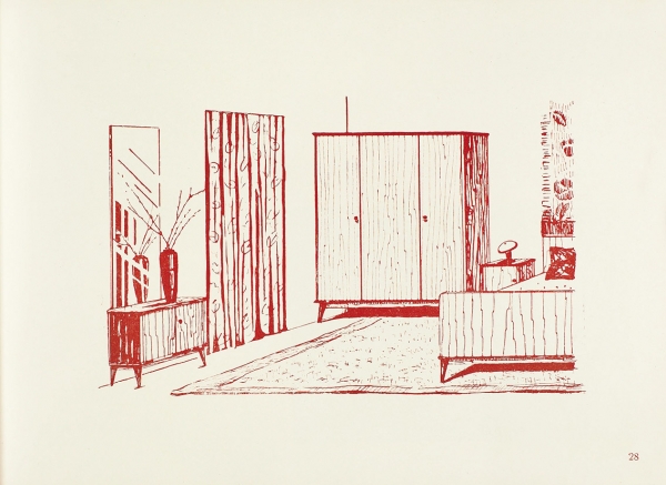 [Альбом] Мебель. Выпуск 2. М.: Центральное бюро технической информации, 1958.