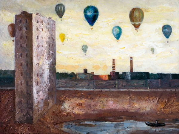 Таратута Илья. «Парад воздушных шаров». 2018. Холст, масло. 60x84 см.