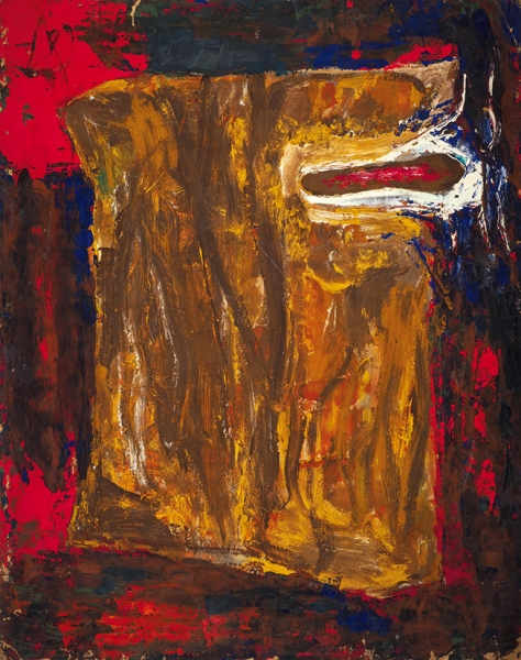 Зубарев Владислав Константинович (1937–2013) «Дерево изнутри». 1968. Картон, масло, 98x86 см.