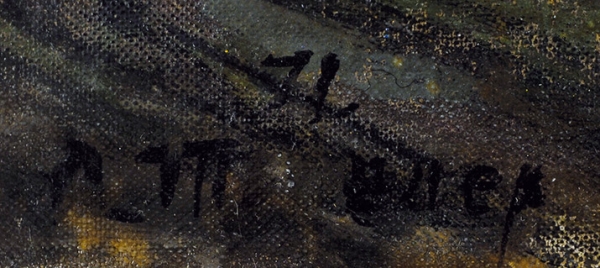 Тышлер Александр Григорьевич (1898–1980) «Ангел над городом». 1971. Холст, масло, 27x39,2 см.