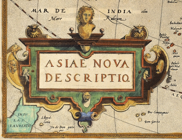 Карта Азии / сост. Абрахам Ортелиус [Asiae Nova Descriptio. На лат. яз.]. [Б.м., 1575].