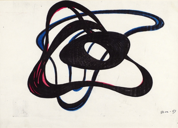 Вечтомов Николай Евгеньевич (1923–2007). «Око Земли». 1959. Бумага, цветная автолитография. 20x28,5 см (лист, в свету).