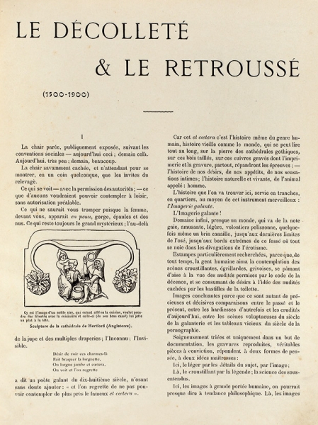 Декольте (1500-1900). [Le decollete & le retrousse (1500-1900). На фр. яз.]. [Париж, 1901].