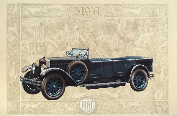 Рекламный проспект автомобиля «Fiat 519 A». [Б.м.]: ETT Mazzini, [1922-1927].