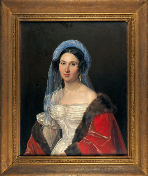 Орлов Пимен Никитич (1812–1863) «Портрет женщины из рода Ханыковых». 1838. Холст, масло, 62,5x47 см.