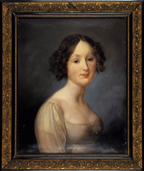 Игин Федор Иванович (1816–1860) «Портрет девушки из рода Ханыковых». 1845. Холст, масло, 61x49 см.