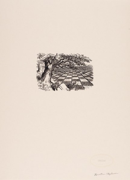 Тенниел Джон (John Tenniel) (1820–1914) Иллюстрация к книге Л. Кэррола «Алиса в стране чудес». 1988 (с досок 1863-1872 годов). Бумага, ксилография, 24x17,5 см (лист).