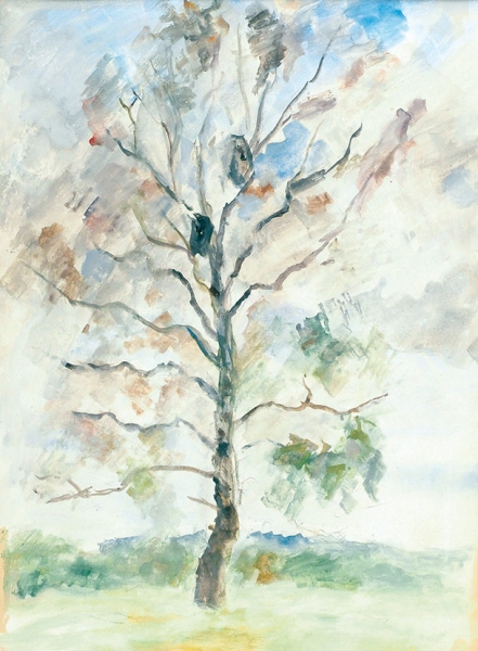 Фальк Роберт Рафаилович (1886–1958) «Дерево». 1956. Бумага, графитный карандаш, гуашь, 53,4x40 см.