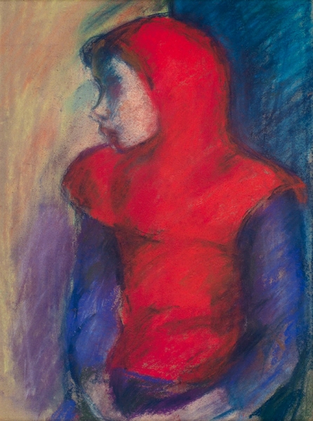 Ильющенко Владимир Иванович (1936–2008) «Портрет». 1970-е. Бумага, пастель, 43,5x32 см (в свету).
