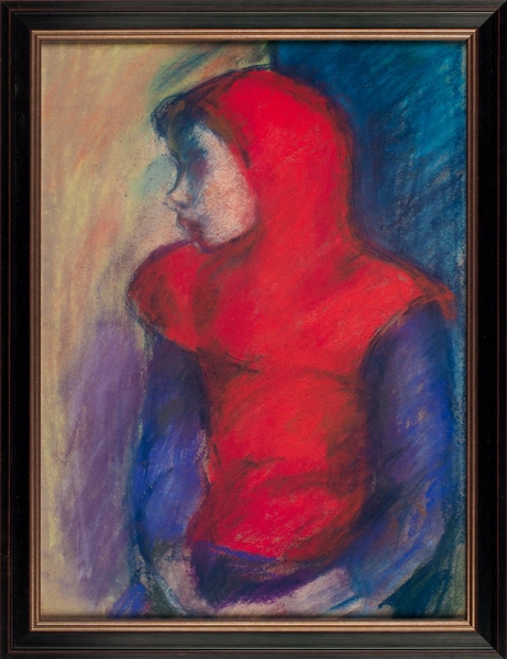 Ильющенко Владимир Иванович (1936–2008) «Портрет». 1970-е. Бумага, пастель, 43,5x32 см (в свету).