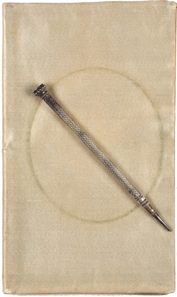 [Изящный артефакт эпохи] Дамская, расшитая бисером записная книжка эпохи классицизма. 1819.