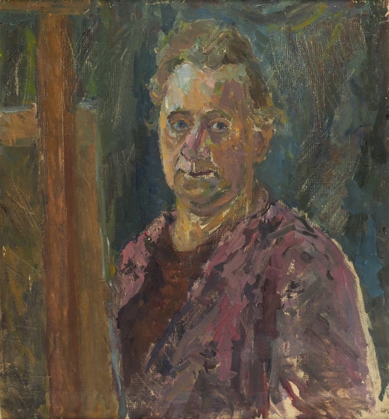 Нисс-Гольдман Нина Ильинична (1893–1990) «Автопортрет». 1950-е — 1960-е. Холст, масло, 59,5x55 см.