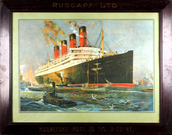 Рекламный плакат советско-канадско-американской компании «Ruscapa, Ltd» / худ. Odin Rosenvinge. Ливерпуль; Лондон: Turner & Dunnett, [1923 — конец 1920-х гг.]