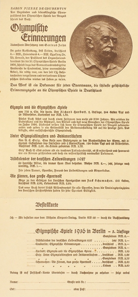 [Фотоальбом] Олимпийские игры. Берлин 1936. [Olympische Spiele Berlin 1936. На нем. яз.]. Берлин: Wilhelm Limpert-Verlag, 1936.