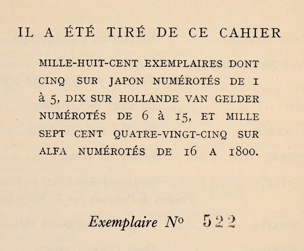 [Нумерованный экземпляр] Ремизов, А. [автограф] На воздушном океане. [Dans l’océan aérien. На фр. яз.] // Журнал «Mesures», 15 января 1936, № 1. Париж, 1936.