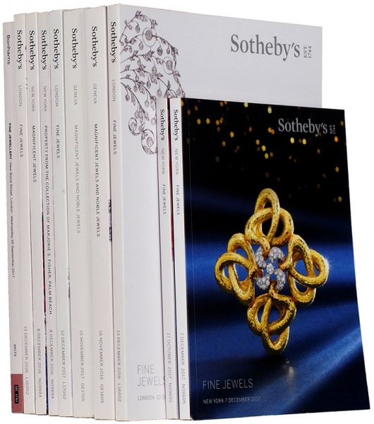 [Безграничность фантазии и мастерство воплощения] Десять каталогов ювелирных украшений с аукционов Сотбис и Бонамс.