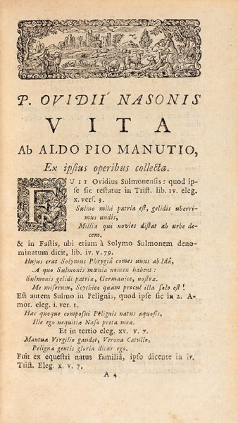 Сочинения Овидия Назона. [P. Ovidii Nasonis. Operum. На лат. яз.] Т. 2 и 3. Лондон: Jacobi Tonson & Johannis Watts, 1715.