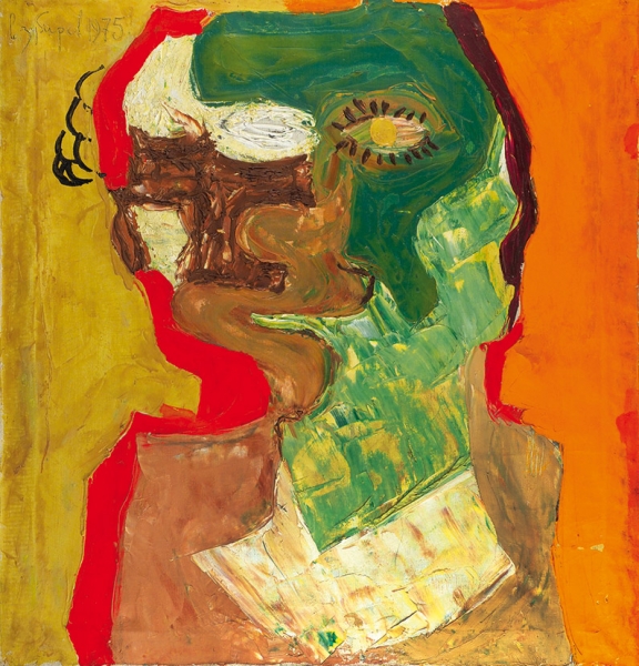 Зубарев Владислав Константинович (1937–2013) «Портрет». 1975. Холст, масло, 92x88 см.