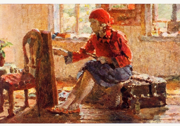 Лот из трех открыток художника П. Котова. Л.: АХР, [1920-е гг.].