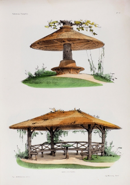 Конволют. Три книги литографий Виктора Петита: Сельские жилища. Парки и сады.