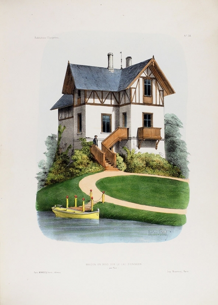 Конволют. Три книги литографий Виктора Петита: Сельские жилища. Парки и сады.