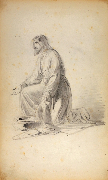 Альбом учебных рисунков неизвестного художника из Академии художеств. [1856-1858].