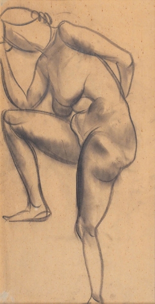 Григорьев Борис Дмитриевич (1886–1939) «Ню». 1913-1914. Бумага, графитный карандаш, 43x26,2 см.