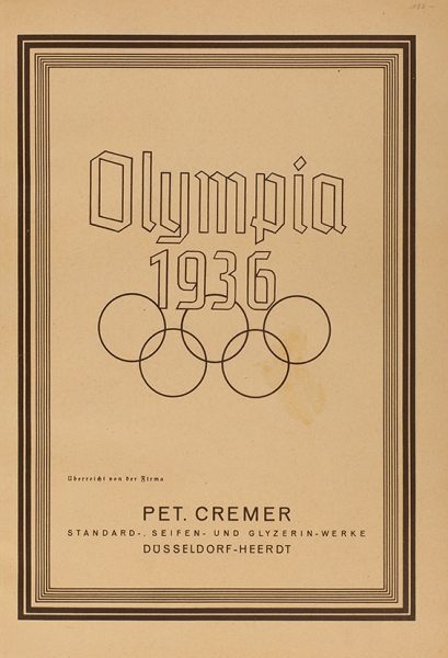 [Альбом] Олимпиада 1936. Дюссельдорф, 1936.