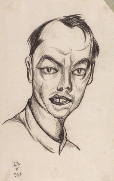 [Из собрания С.М. Городецкого] Арапов, А.А. Мужской портрет. Баку, 1921.