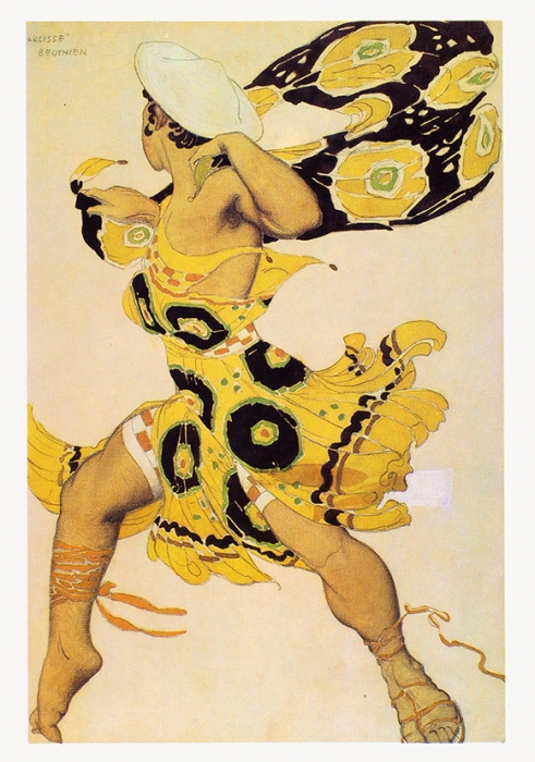 Бакст, Л. Комплект из 16 цветных открыток. Л.: Аврора, 1973.
