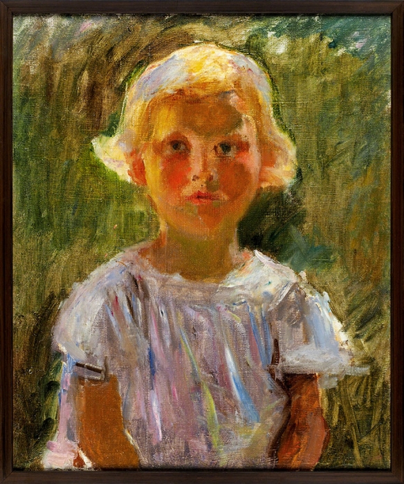 Антонов Фёдор Васильевич (1904–1991) «Портрет девочки». 1927. Холст, масло, 57x48 см.